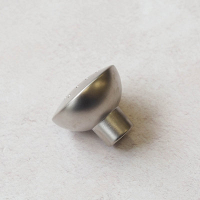 Matt Nickel Dimple Cabinet Knob