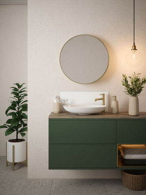 Matt White - Self Adhesive - Toughened Glass Bathroom Splashback 250mm x 500mm x 4mm