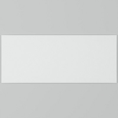 Matt White - Self Adhesive - Toughened Glass Bathroom Splashback 250mm x 500mm x 4mm