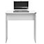 Matt White Simple Home Office Desk Scratch Resistant