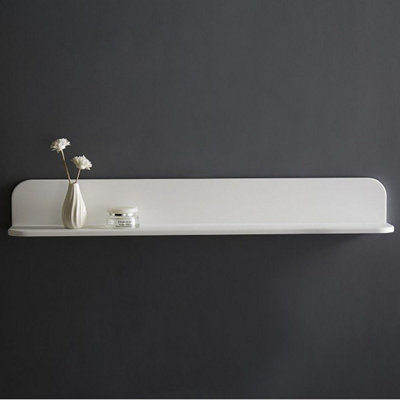Matt White Stone Bathroom Shelf 1200mm