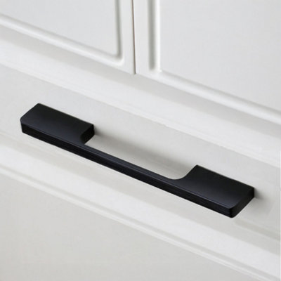 Matte Black Cabinet Handles Set of 2 for Drawers, Wardrobes & Doors
