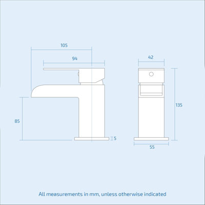 Matte Black Waterfall Basin Sink Mono Tap & Bath Shower Mixer With Handset Kit & Waste - 7
