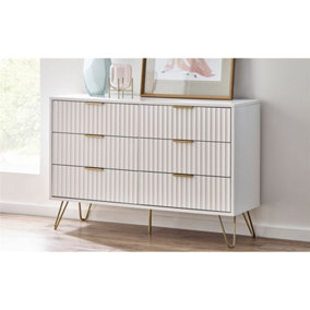 Matte White Chest of Drawers (6 Drawers)