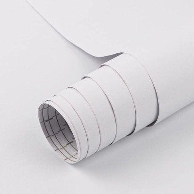 Matte White Contact Paper Peel and Stick 45cmx200cm Solid White ...