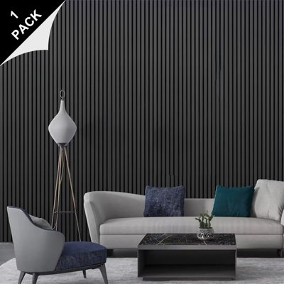 Matteo Grey Oak Acoustic Slat Wall Panel - 2400mm x 605mm