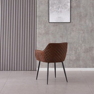 Matteo Suede Fabric Dining Chairs with Matte Metal Legs for Kitchen and Living Room 6pcs
