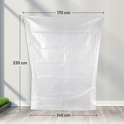 WRAPPYBAG® – Protective Plastic Mattress Case — 4 Sizes — Waterproof, Anti- Tear Storage Bag — for House Moves, Storage and Transport (King/Cali-King)  : : Home