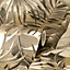 Maui Leaf Wallpaper Gold Fine Decor FD42853