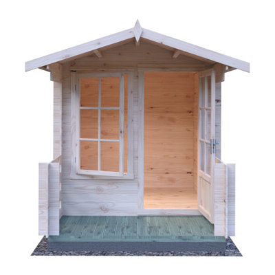 Maulden 19 mm Log Cabin 7 x 7 Feet + Verandah