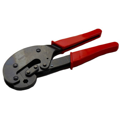 Coaxial cable outlet crimping tool