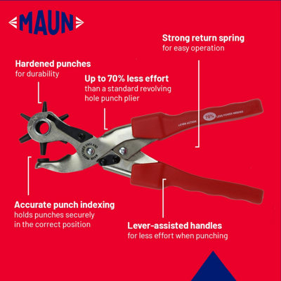 Rotary hole outlet punch