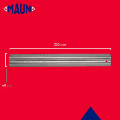 Maun Metal Safety Rule 300 mm Long