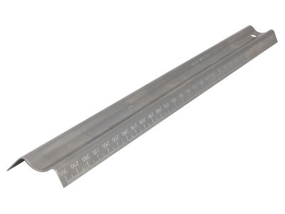 Maun - Metal Safety Rule Imperial 12in