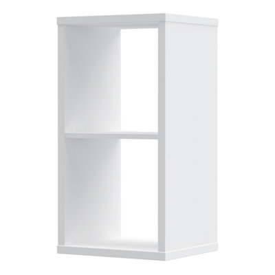 Mauro 1 Shelf Storage Unit in White High Gloss / White