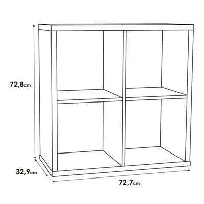 Mauro 2x2 Storage Unit in Matt White