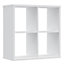 Mauro 2x2 Storage Unit in White High Gloss/White