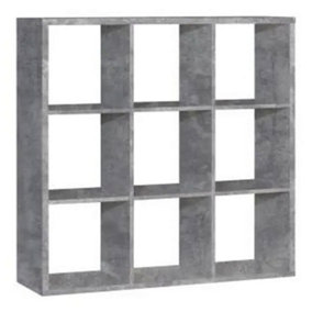 Mauro 3x3 Storage Unit in Concrete Grey