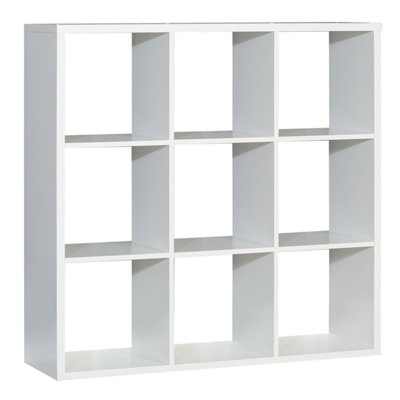 Mauro 3x3 Storage Unit in Matt White DIY at B&Q