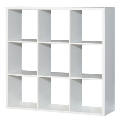 Mauro 3x3 Storage Unit in Matt White