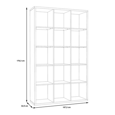 Mauro 3x5 Storage Unit in Concrete Grey