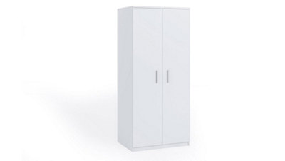 Maximise Your Storage with the Sleek Bono Hinged Door Wardrobe 900mm x 2030mm x 650mm in Crisp White Matt