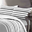 Maximus Striped Monochrome Duvet Cover Set Fully Reversible Modern Bedding - Single