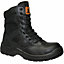 Maxsteel Lightweight Safety Steel Toe Cap Work Boots With Zip/Lace Up Fastening