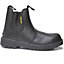 MAXSTEEL LIGHTWEIGHT SLIP ON SAFETY CHELSEA DEALERS BOOTS WITH A STEEL TOECAP AND MIDSOLE