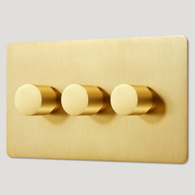 MAXWELL 3G Smooth Dimmer Switch - Brass