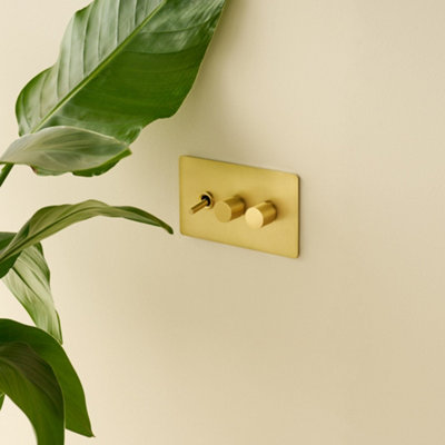 MAXWELL 3G Smooth Dimmer Switch - Brass