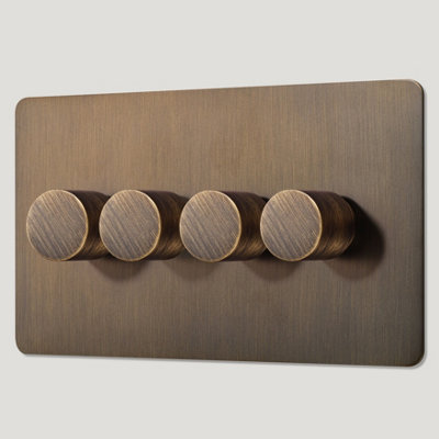 MAXWELL 4G Smooth Dimmer Switch - Antique Brass