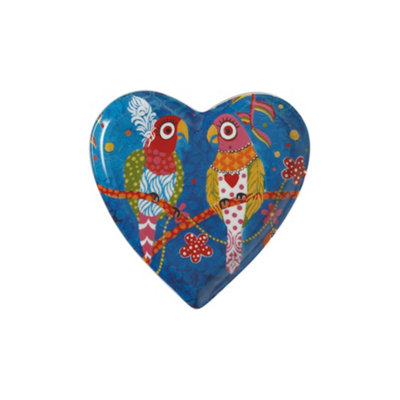 Sottobicchiere Love Hearts Happy Moo Day - Ceramica Con Base Sughero, 10 Cm, Maxwell & Williams