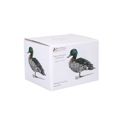Maxwell & Williams Marini Ferlazzo 450ml Chestnut Teal Duck Squat  