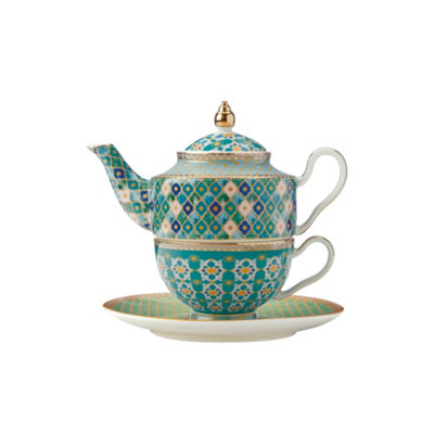 Maxwell Williams TEAS & C’S Kasbah offers Teapot with Infuser 2 Cups Saucers Porcelain