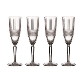 Maxwell & Williams Verona Set of Four 150ml Champagne Flutes