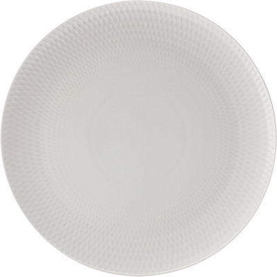 White Basics Diamonds Rectangular Platter 35x19cm in White main image 1