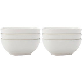 Maxwell & Williams White Basics Set of 6 Small Square Bowls