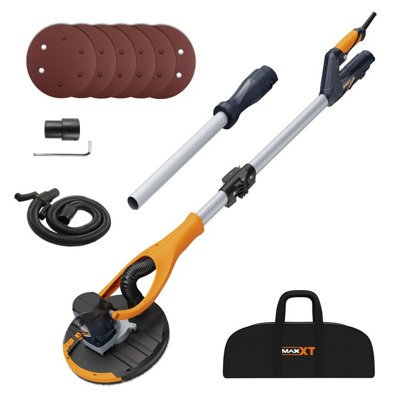 MAXXT Plasterboard Sander 180 Swivel Head Telescopic Handle Dust