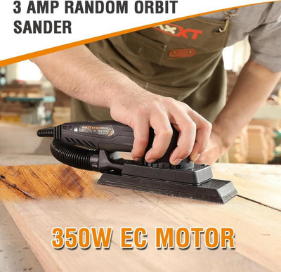 MAXXT Sheet Orbit Sander 3mm, 350W Brushless, 4000-10000RPM, 10 Sanding ...