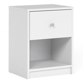 May Bedside - 1 Drawer in White