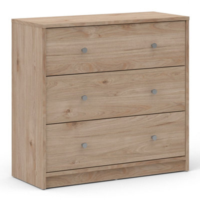 May Chest of 3 Drawers in Jackson Hickory Oak