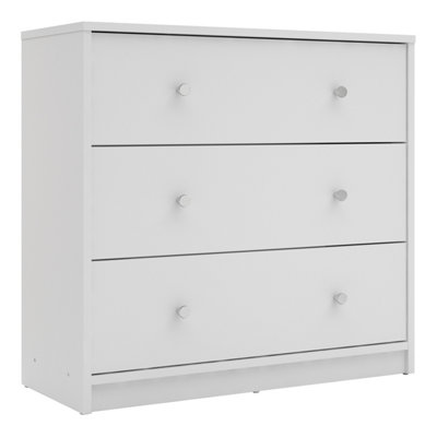 May Chest Of 3 Drawers In White | DIY At B&Q