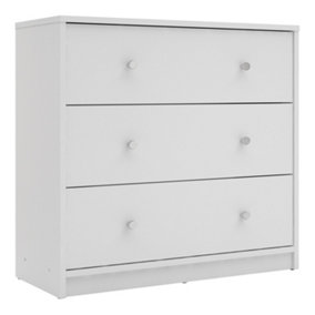 May Chest of 3 Drawers in White