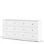 May Chest of 6 Drawers (3+3) in White