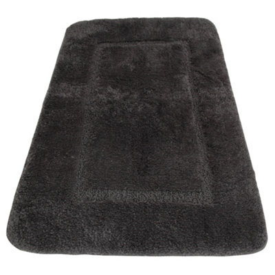 Mayfair Cashmere Touch Ultimate Microfibre Bath Mat Charcoal (50x80cm) Price Comparisons | Compare The Build