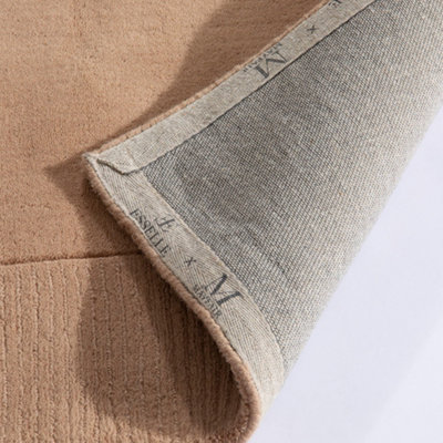 Mayfair Esme 160x230cm Taupe Wool Rug