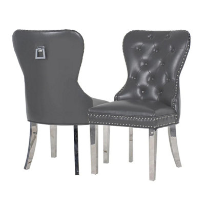 MayFair Leather Dining Chairs (4 Dining Chairs)