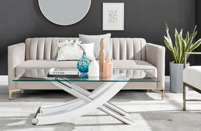 【Lrose】WTW　MARVERICKS COFFEE TABLE Merax Unique Color Matching & Line Design Coffee Table with