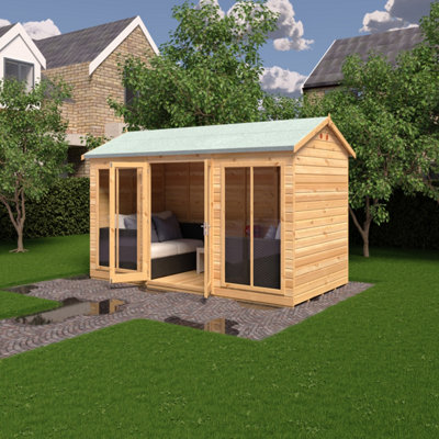 Mayfield 12 x 6 Summerhouse - Wood - L199 x W371.4 x H241.5 cm - 4